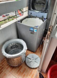 máy giặt không xả nước