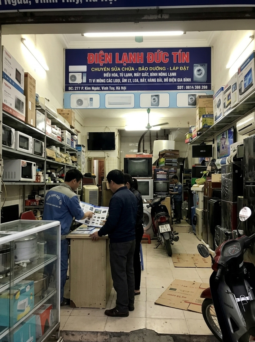 Cửa hàng Điện Lạnh Đức Tín tại Ba Đình